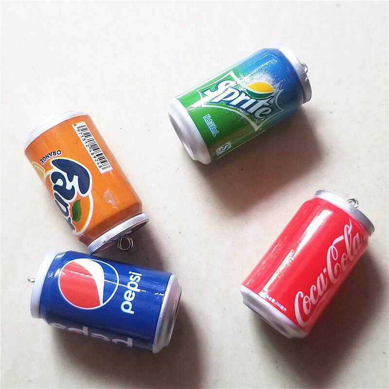 5pc Mix Colors Cute Plastic Imitation Drink Cans